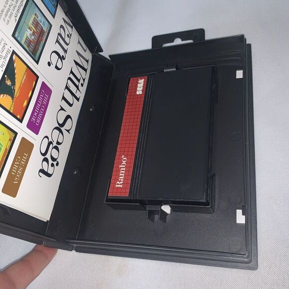 Video Game Sega Rambo First Blood Part II 2 (Sega Master System 1986) No Manual - Picture 3 of 10